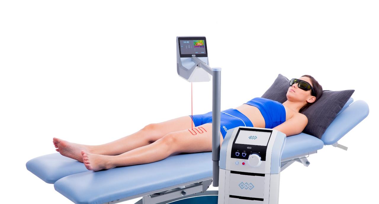 HILT system during a therapeutic application